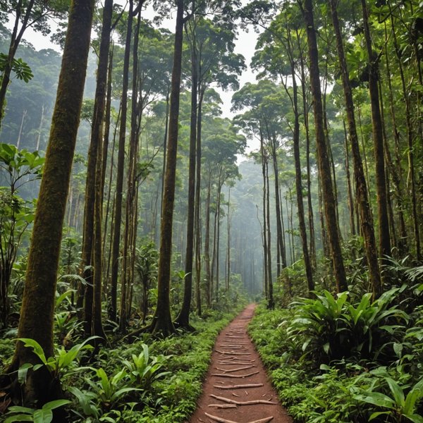 Quels sont les meilleurs sentiers pour une randonnée en forêt tropicale à Borneo, Malaisie : équipements et précautions ?